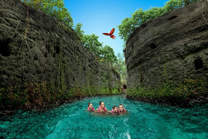 Xcaret Park Day Trip, transportation and Cultural Night Show - Beaches, bays, and natural pools