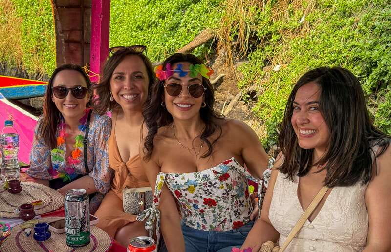 Xochimilco: Tequila tasting (unlimited) and cultural party on a boat - Xochimilco from the water, not a museum