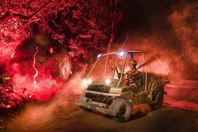 Xplor Fuego with Buffet Style Dinner and transportation - The first hour: arrival, lockers, and choosing your route